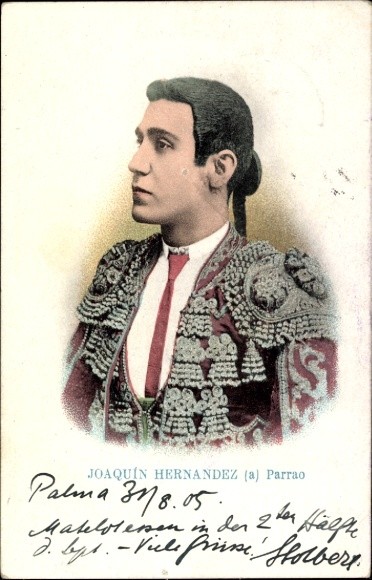 Postcard Joaquin Hernández, Torero, portrait - 11455703
