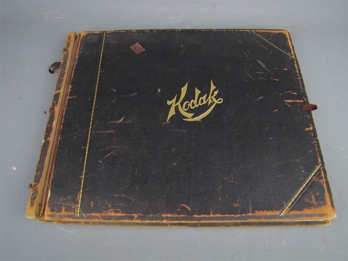 Antique c.1920s Eastman Kodak Photograph Album w/ 126 Family Photographs FL WI +