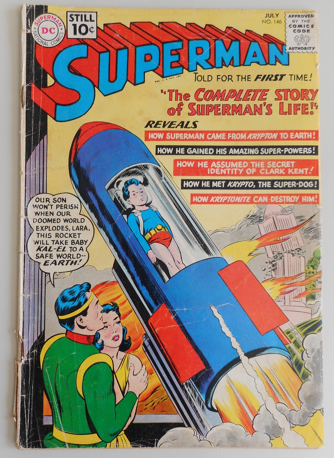 Superman #146 Classic Cover Silver Age Superhero Vintage DC Comic 1961