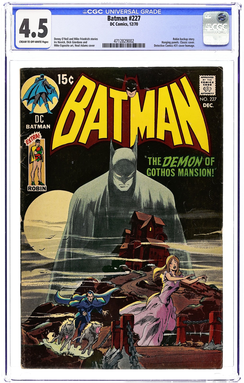 Batman #227 CGC 4.5 1970 4712829002
