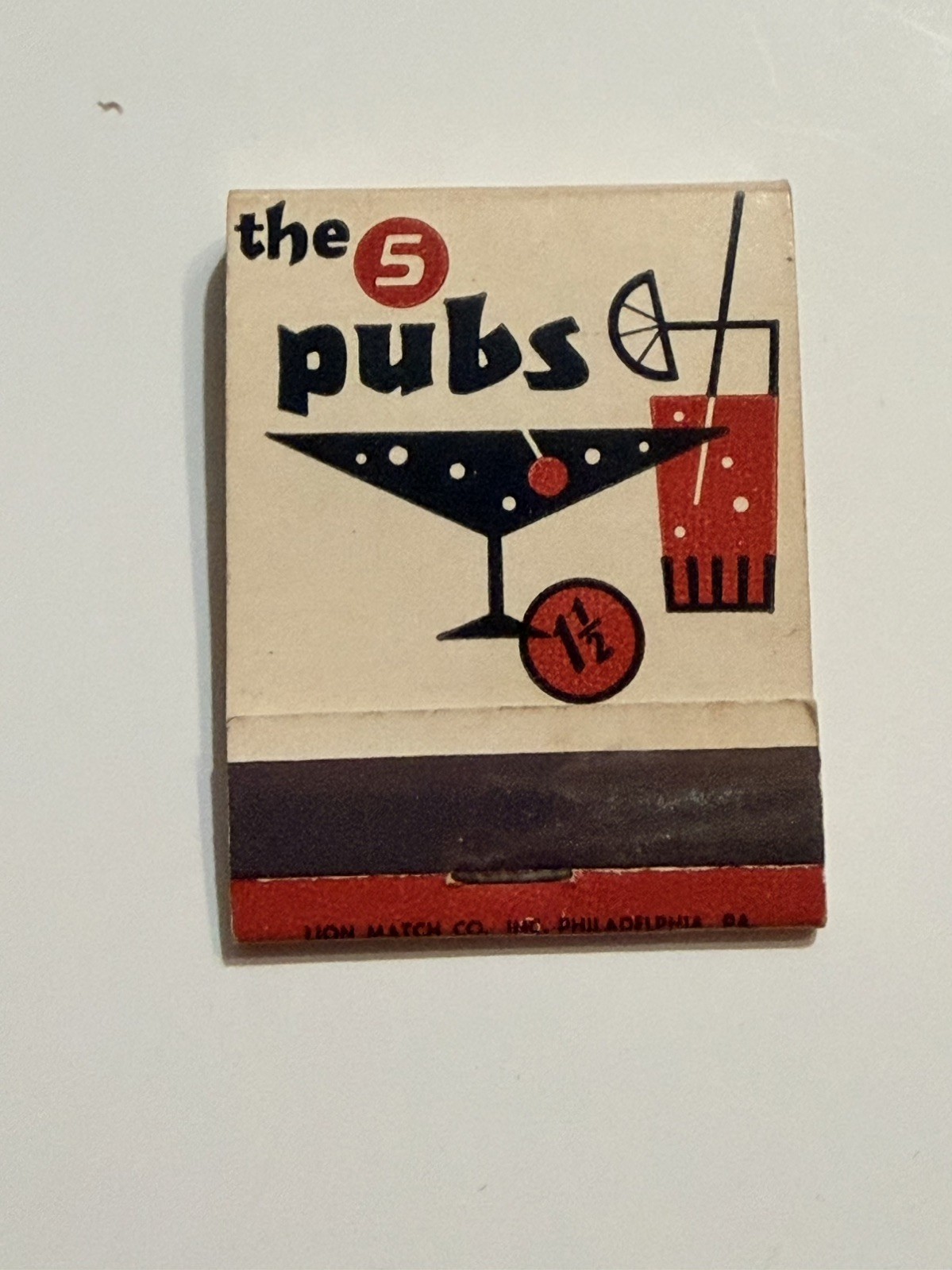 Vintage Pub Tiki Matchbook 1718 Walnut Philadelphia PA Tiki Bar Advertising