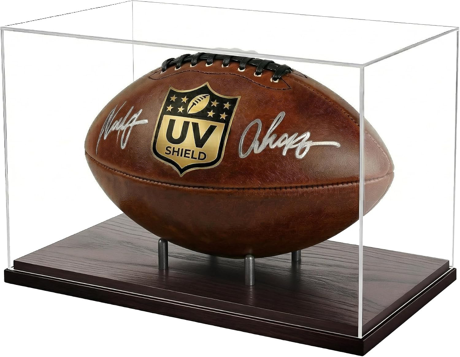 Football Display Case, 93.8% UV Protection Clear Acrylic Box