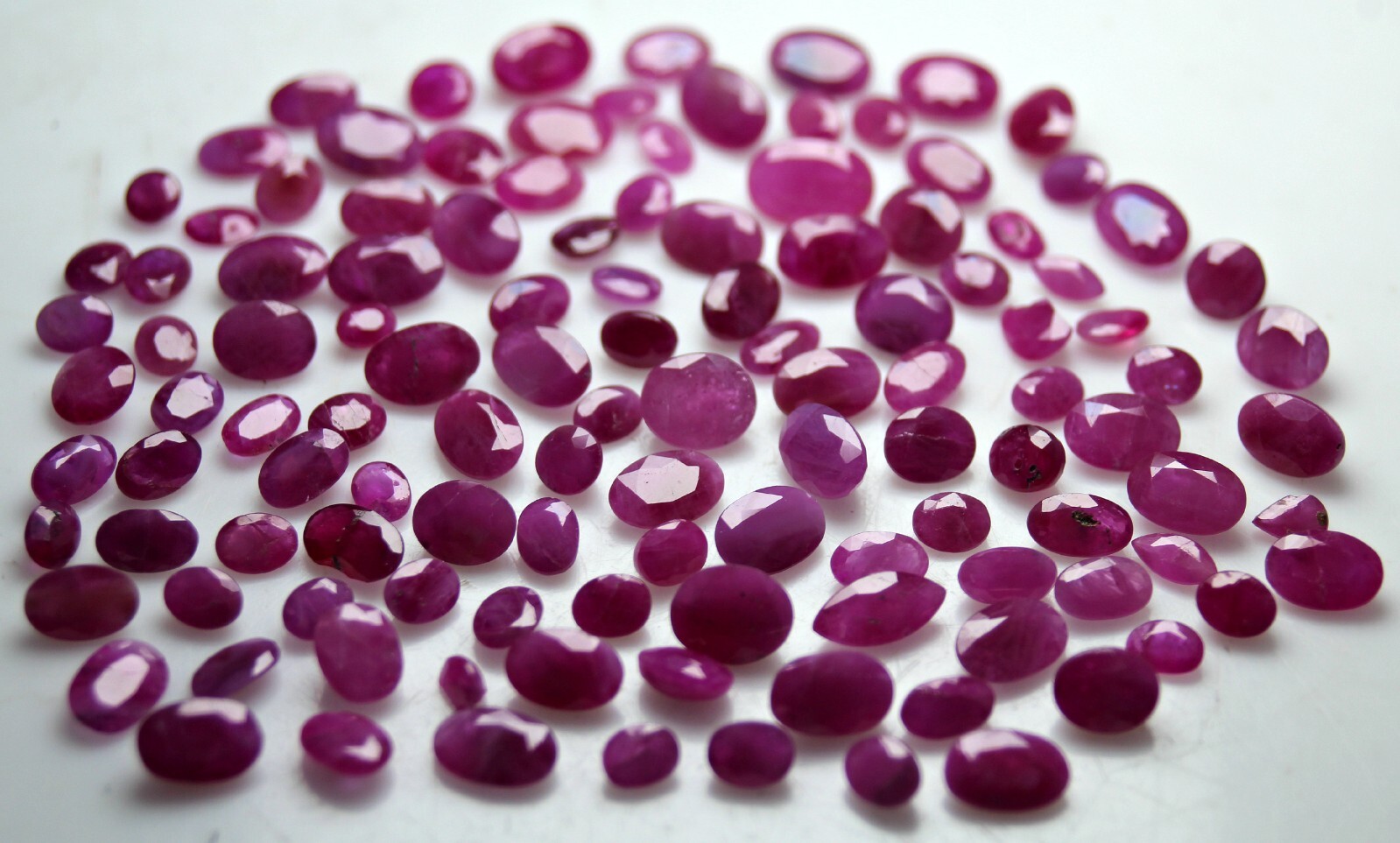 Red Ruby Afghanistan 56 Ct Undercarat Natural Red Ruby Faceted Lot for Jewelry 
