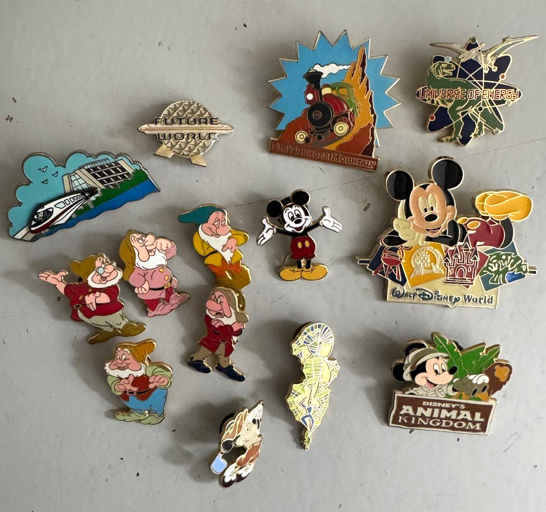 14 Vintage Disney Pins Lot