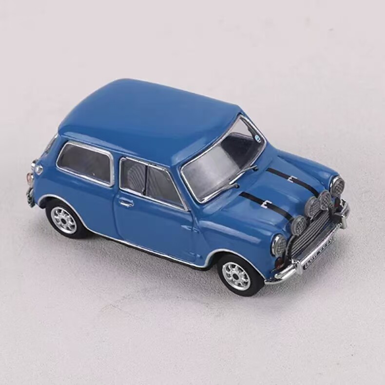 1:64 Cooper S Mini Blue Diecast Alloy Collectible Gift Model Car
