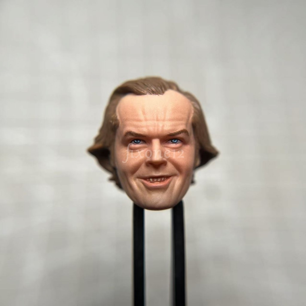 Painted 1/18 1/12 1/10 Jack Nicholson Shining Head Sculpt fit 3.75\