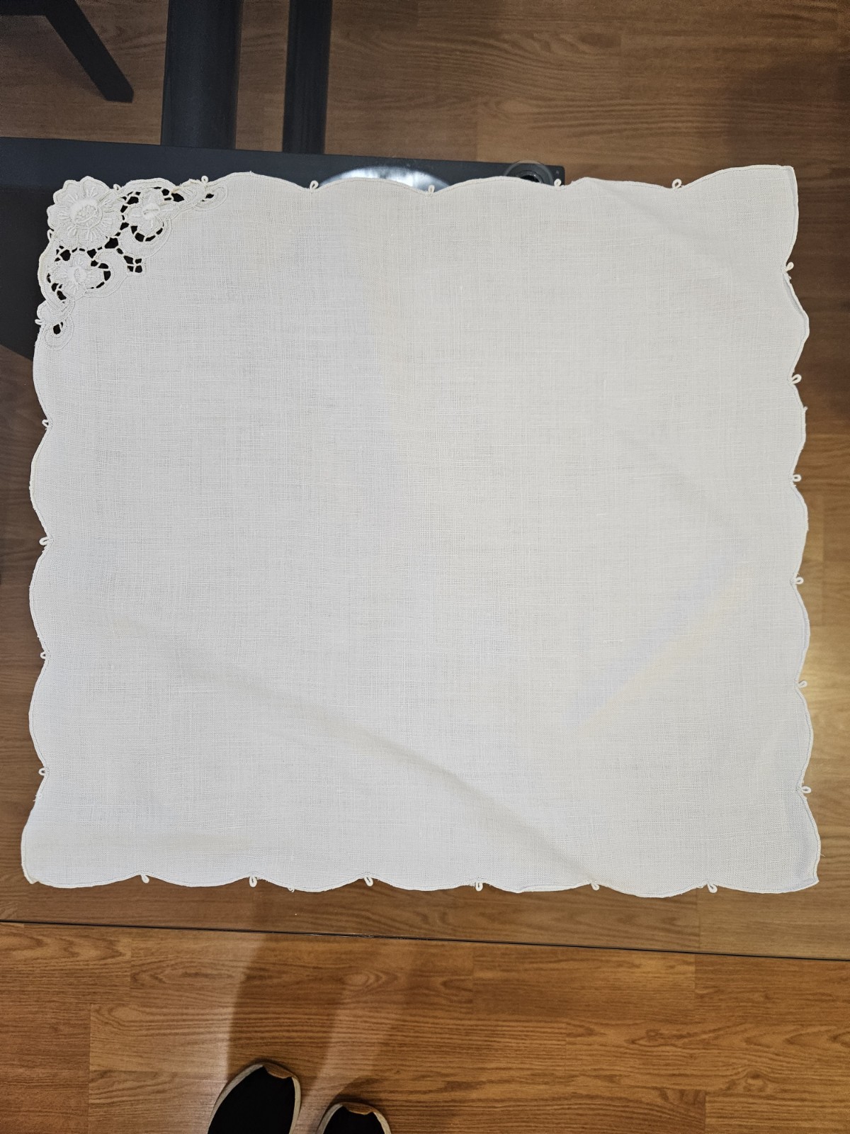 Vintage Madeira Richelieu Cutwork Linen Luncheon Napkins White Set of 12...