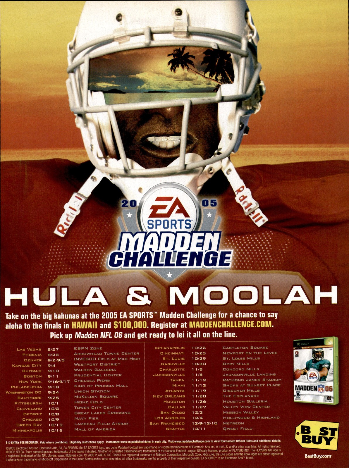 EA SPORTS Madden Challenge 2005 magazine ad