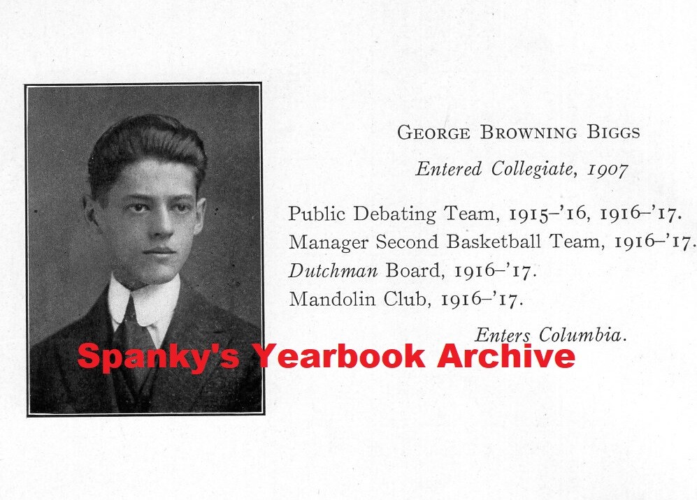 1916-17 New York City Collegiate Boys School Yearbook Photos~Baseball~Cars~WWI