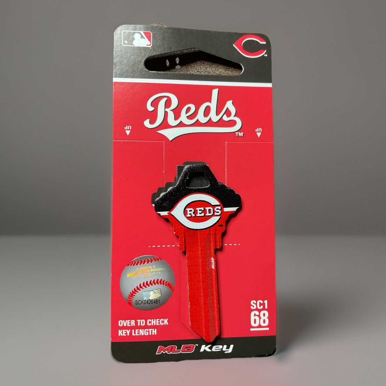 Cincinnati Reds House Key Multicolored Blank Brass House/Entry Key Blank Fanatix