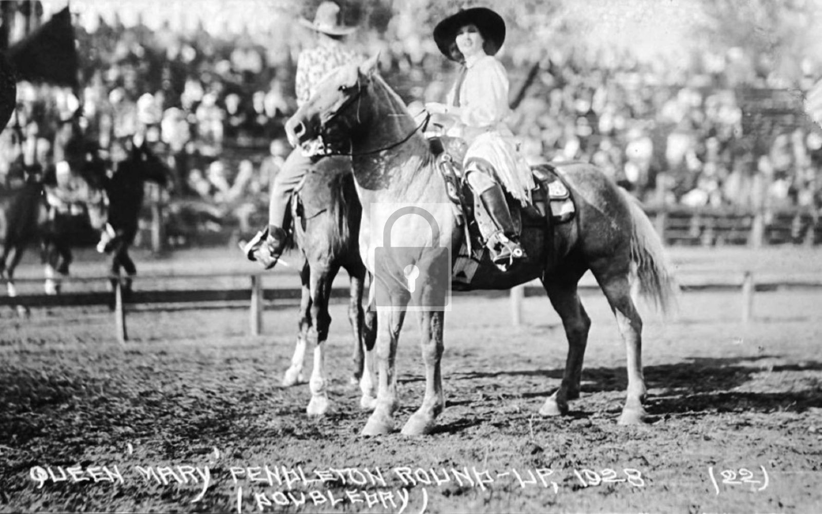 1928 Rodeo Cowgirl Queen Mary Duncan Pendleton Oregon OR - Reprint