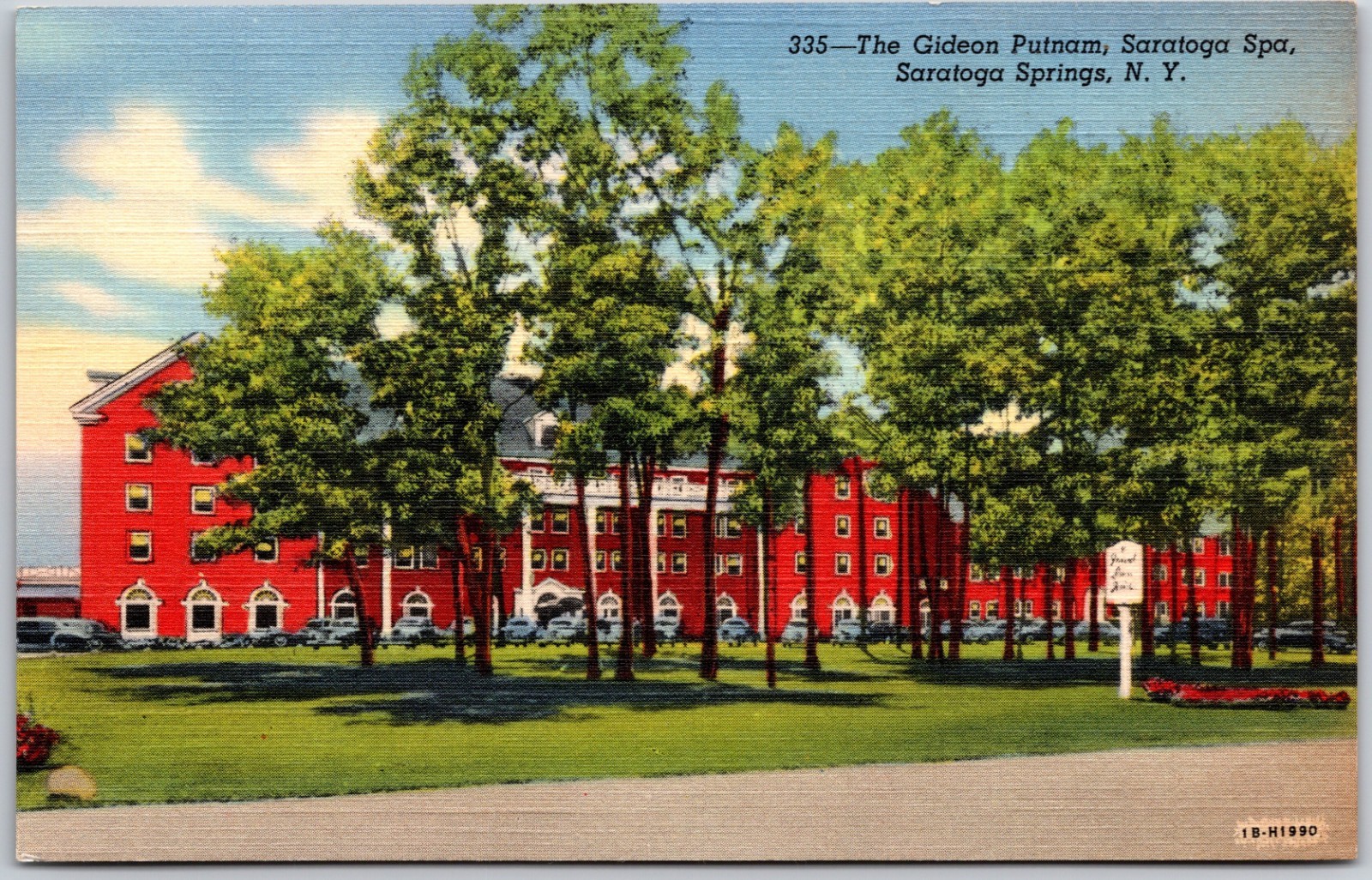 1941 The Gideon Putnam Hotel Saratoga Spa Saratoga Springs New York Postcard