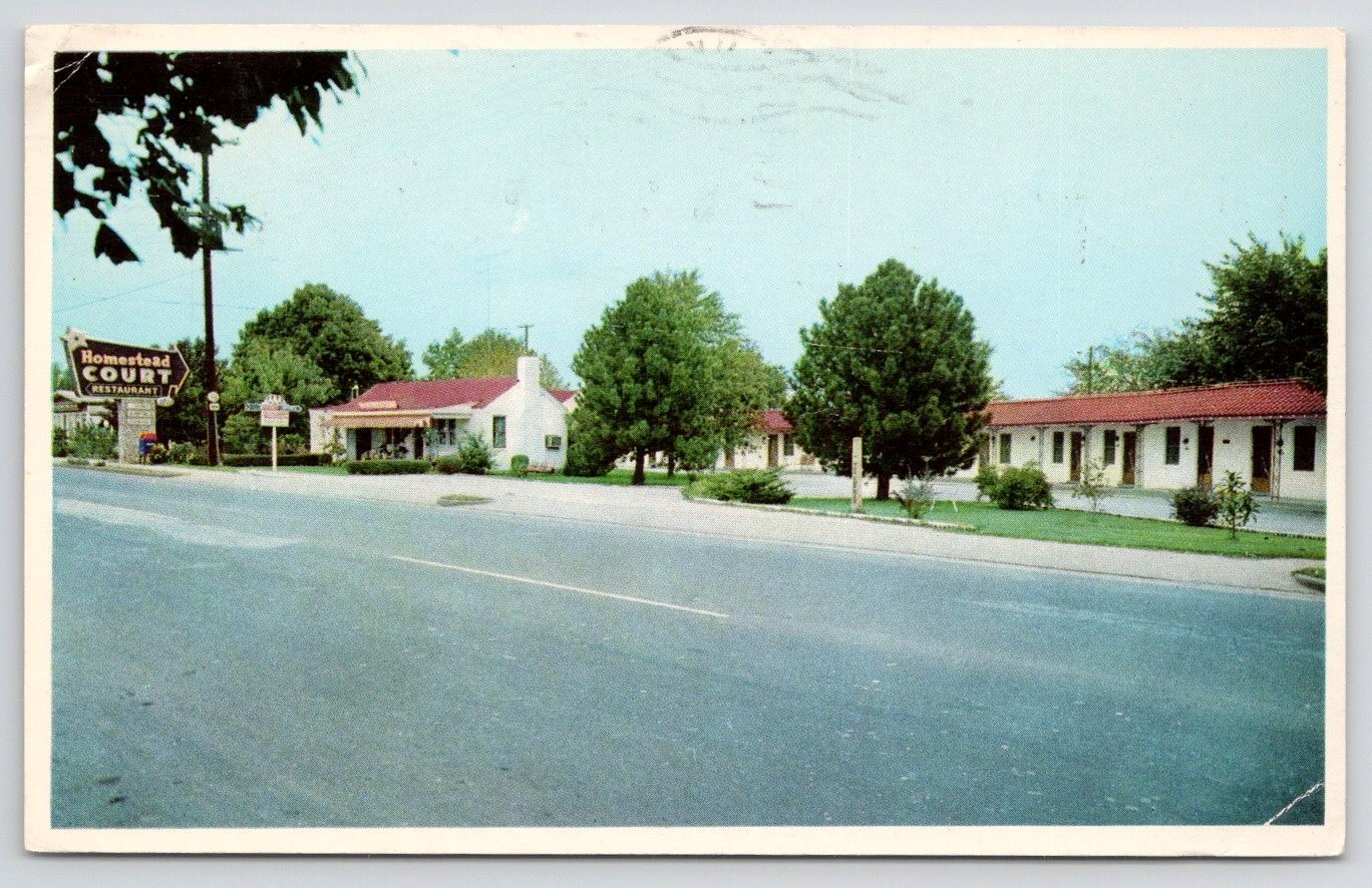 Franklin KY The Homestead Court & Restaurant Postcard