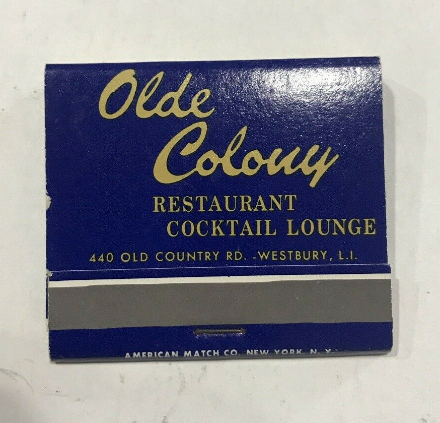 Olde Colony Restaurant Cocktail Lounge Matchbook 