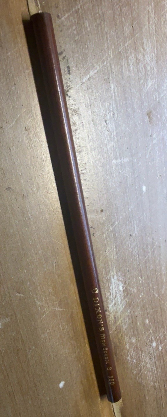 Vintage Dixon\'s High School S 980 Wood Pencil Gold Imprint USA Unsharpened Rare