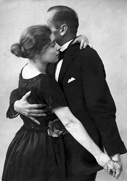 Dance & Dancers A couple dancing 1920 Old Photo