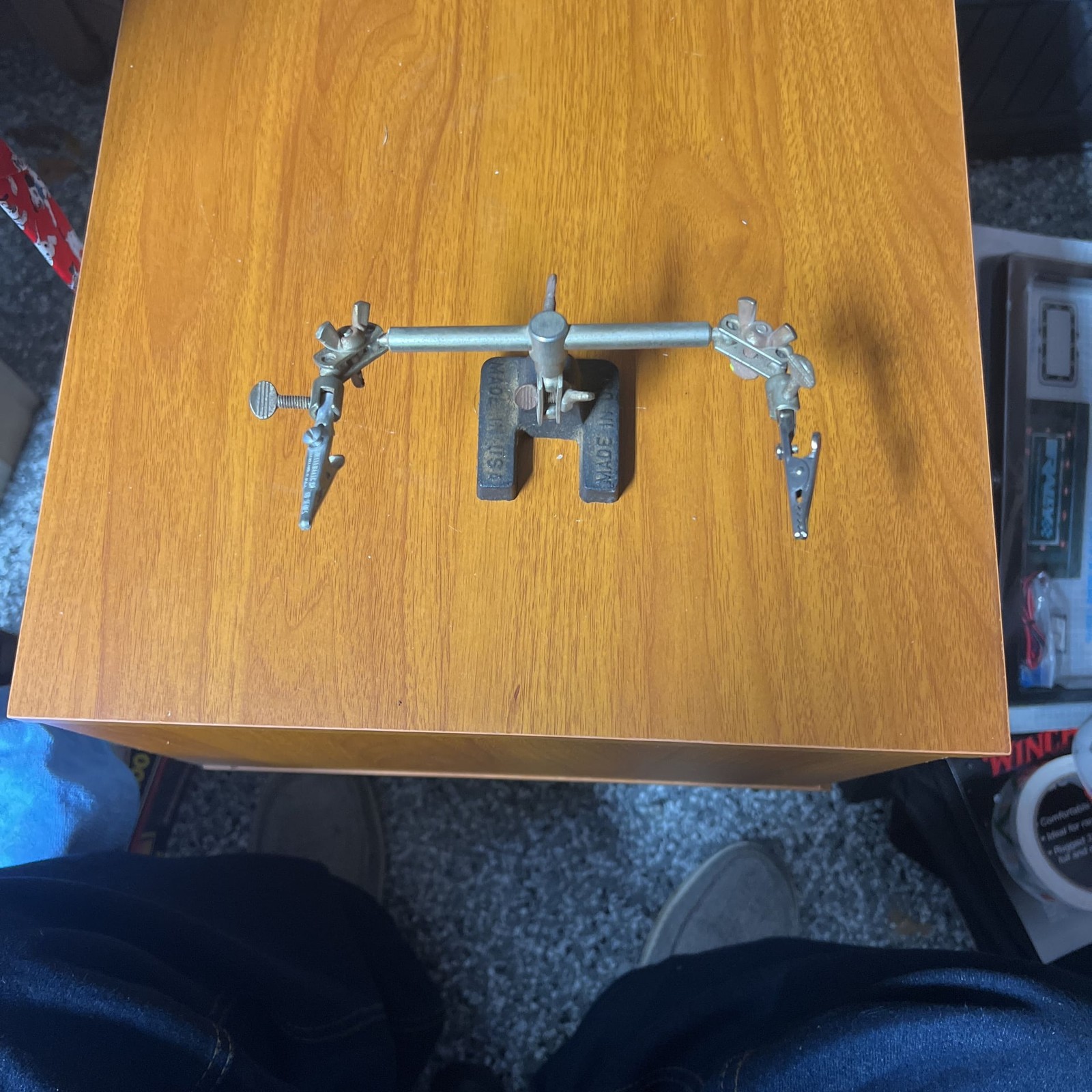 Vintage Adjustable Helping Hand Lab Clamps Hobby Stand