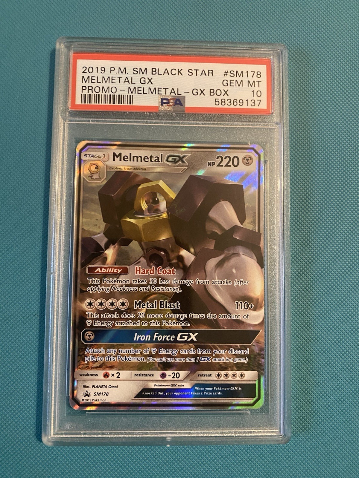 Pokémon TCG 2019 Melmetal GX SM178 Black Star Promo PSA 10 Low Pop 42