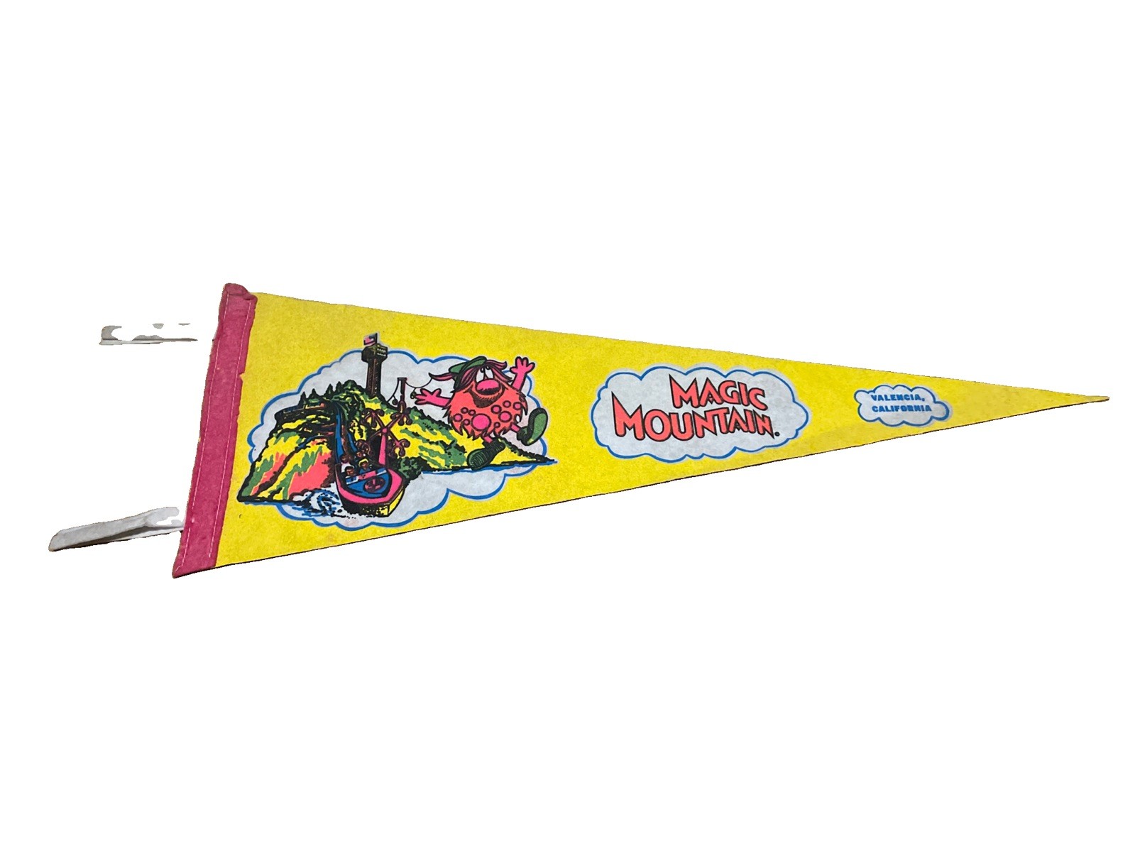 Vintage Magic Mountain Valencia, California pennant