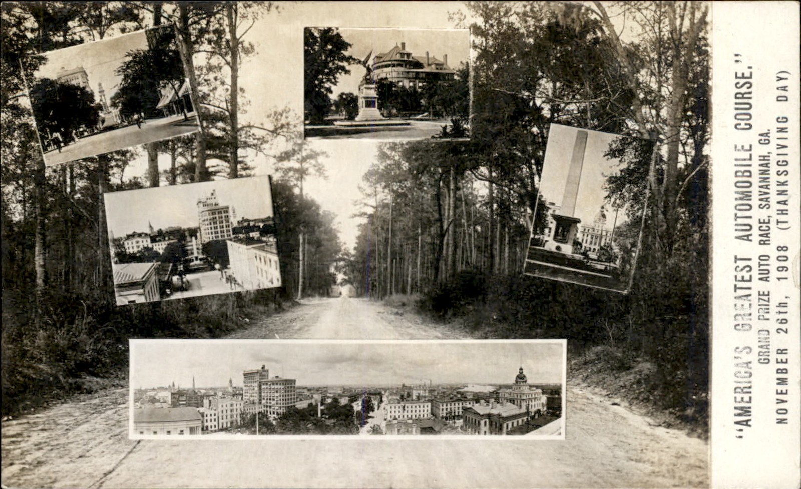 Savannah GA Automobile Race Course The Foltz c1908 Real Photo Postcard bhn