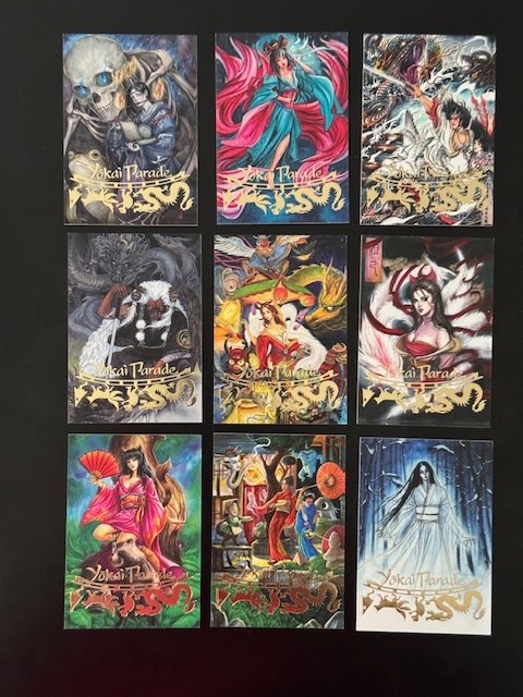 2022 Iconic Creations Yokai Parade 9 card base set