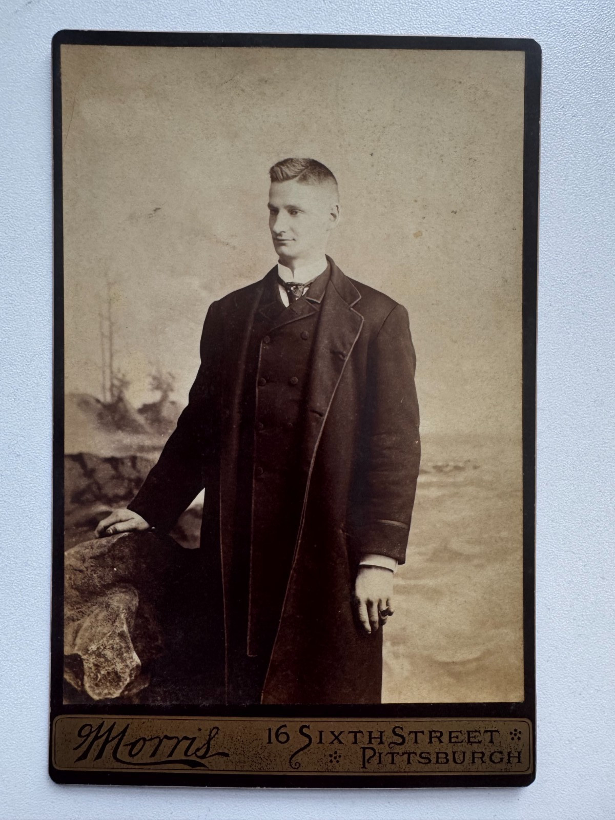 Antique Handsome Tall Man Cabinet Card Man Gay Int Vintage Photo Pennsylvania