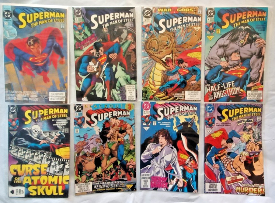 Superman: The Man of Steel #1-16, 20-34, 38-40 DC Comics 1991 35 Issue Lot VF