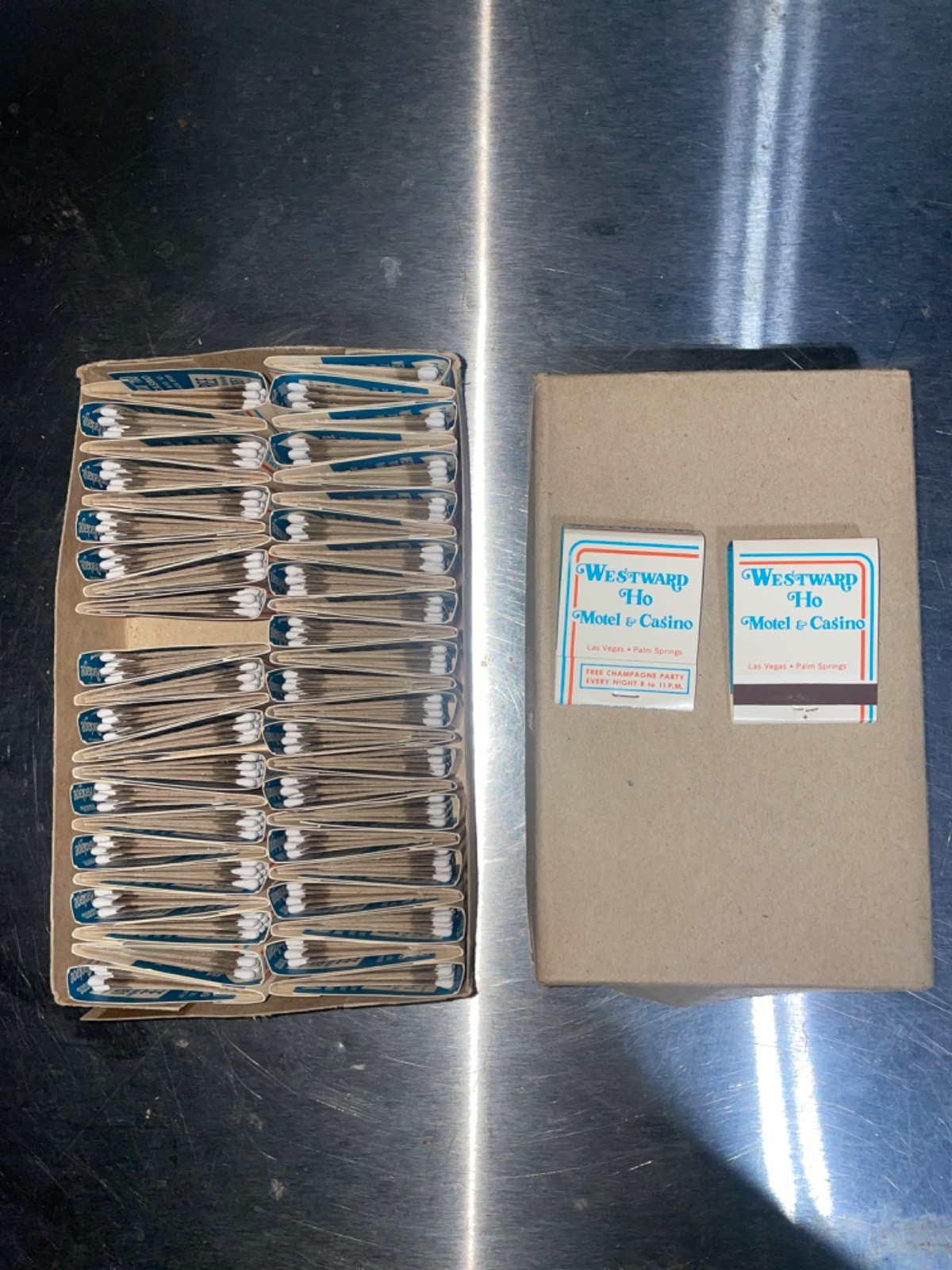 BOX of  48 VINTAGE MATCHBOOKS - Westward Ho Motel & Casino- unused
