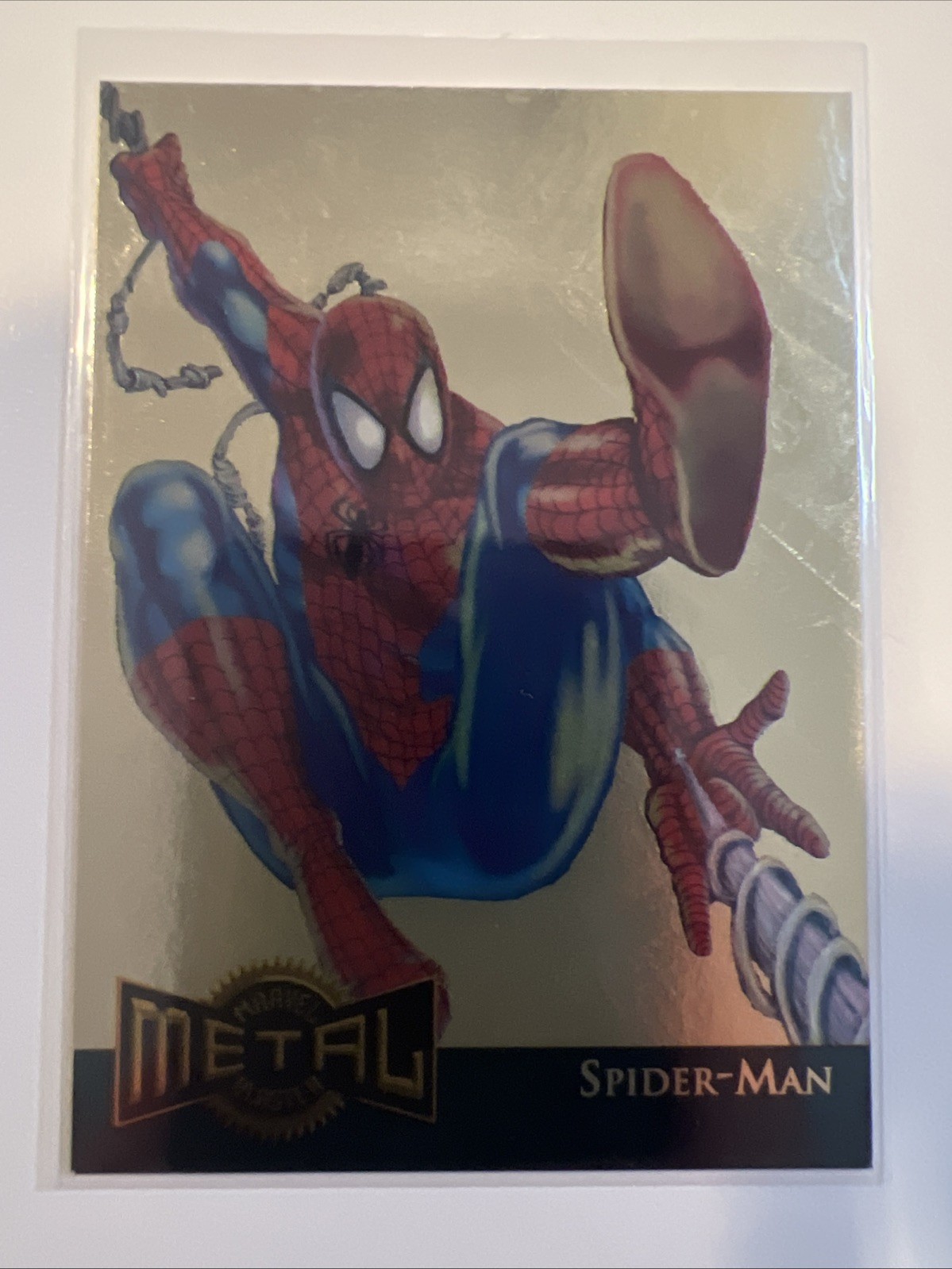 1995 Marvel Metal Spider-Man Gold Blaster Insert #12 Rare