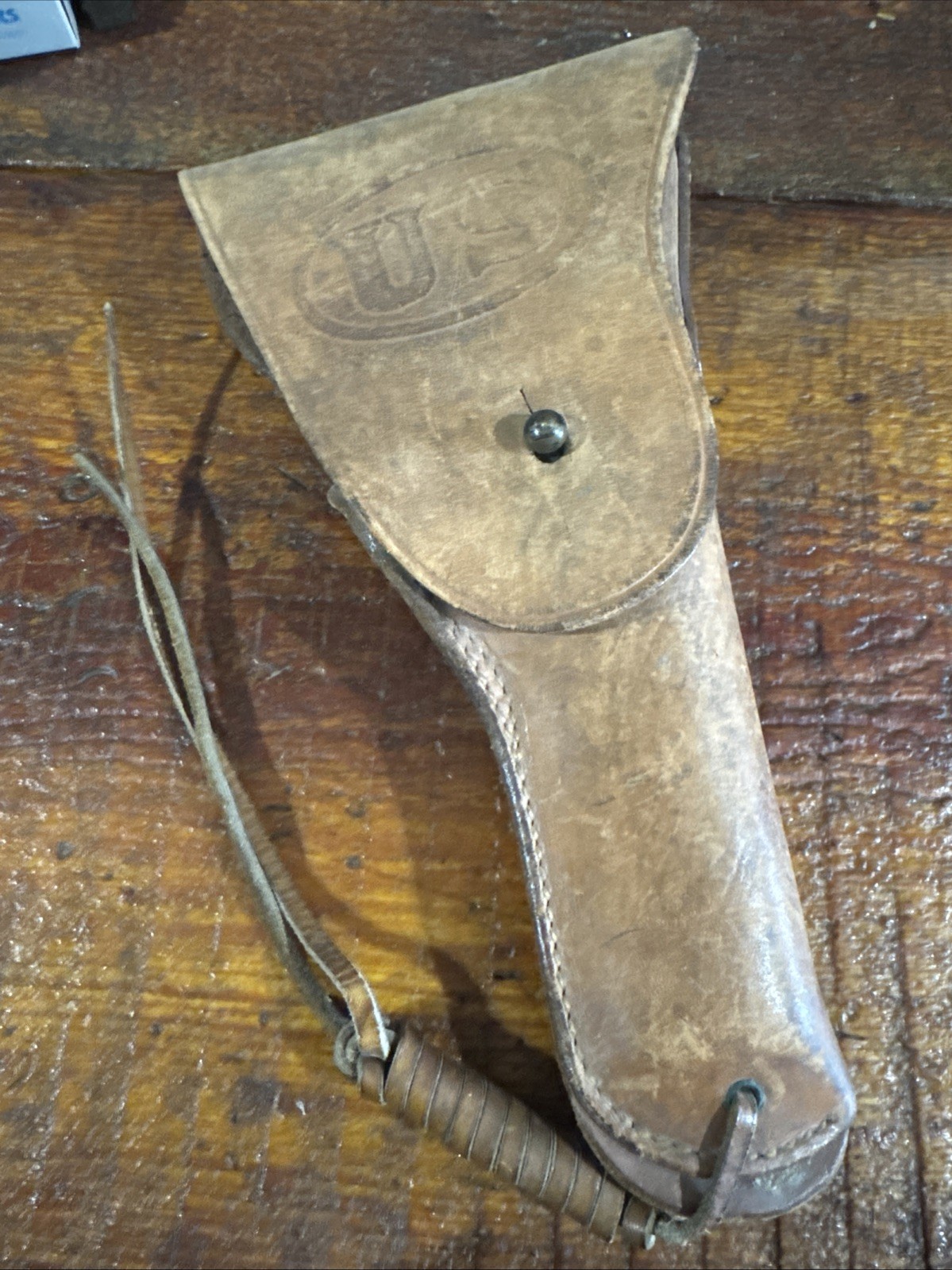 TexTan WWII US Army USMC Brown Leather Colt  1911A1 Holster