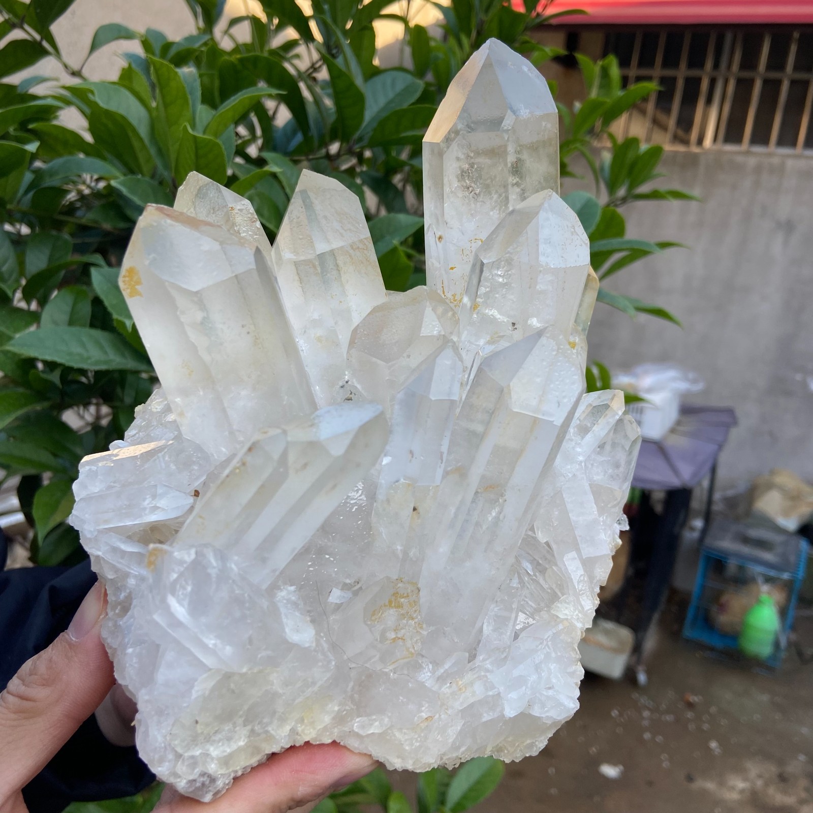 5.5lb Natural Clear White Quartz Crystal Cluster Rough Healing Specimen