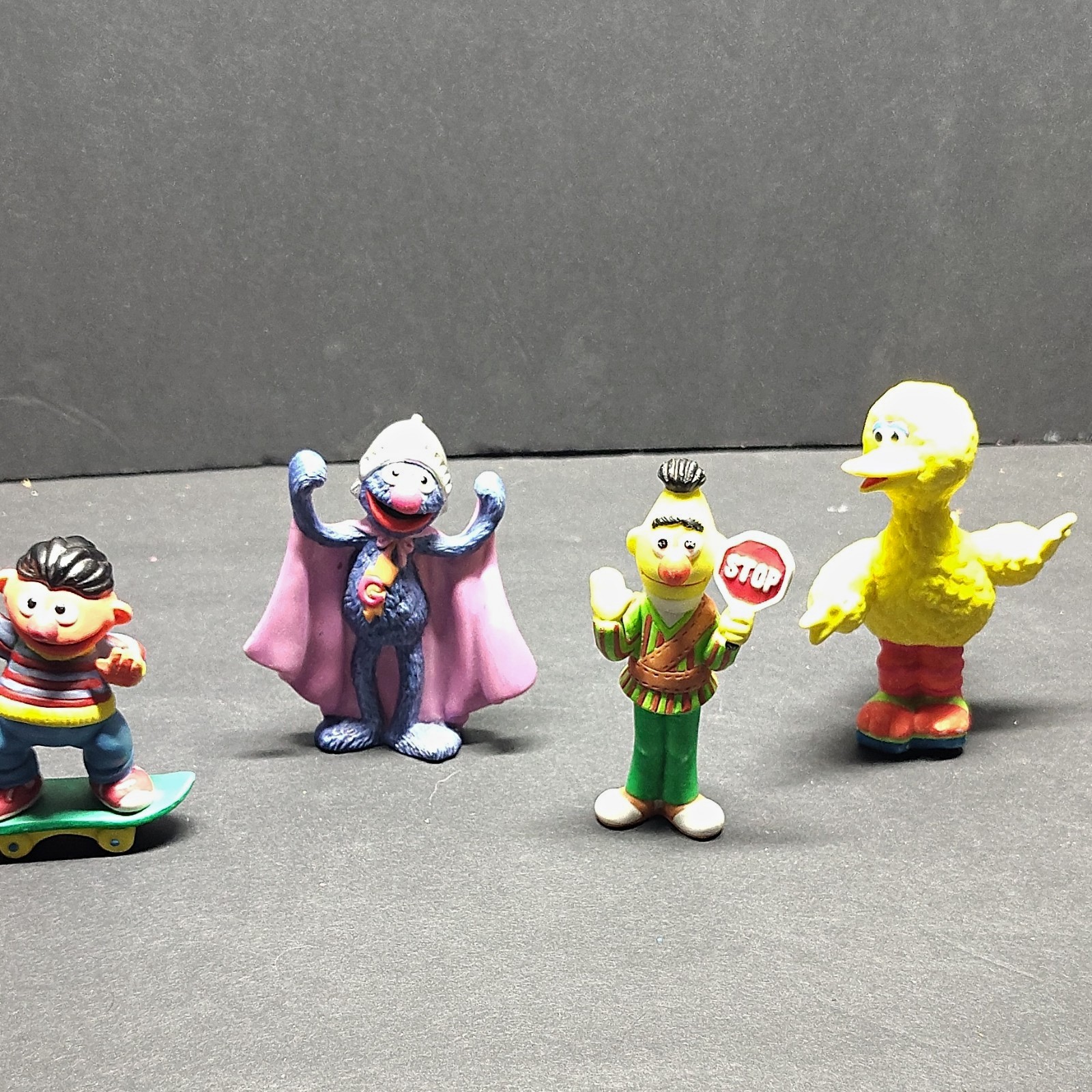 Sesame Street Ceramic Figurine Lot of 4 - Ernie Grover Bert Big Bird