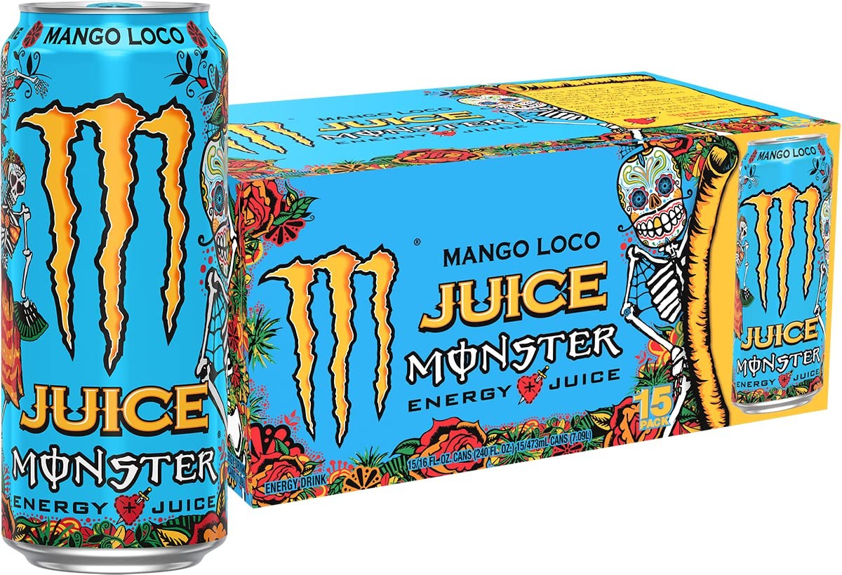 Pack of 15, Monster Energy Juice Monster , Energy Drink, Energy & Juice,16 Ounce