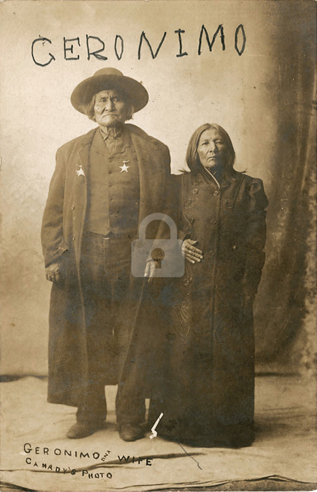 Geronimo Signed Autograph RPPC Photo Postcard COPY
