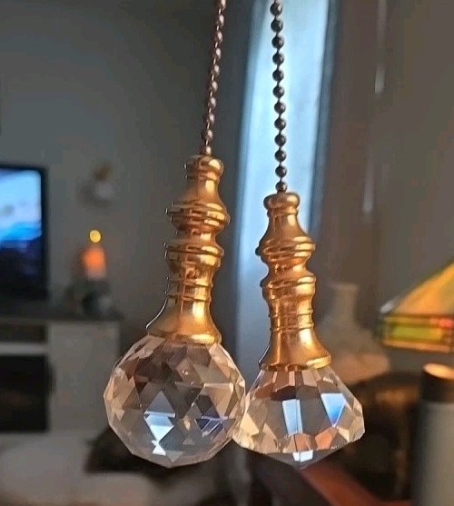 2 Vtg Crystal Glass 1 1/2\