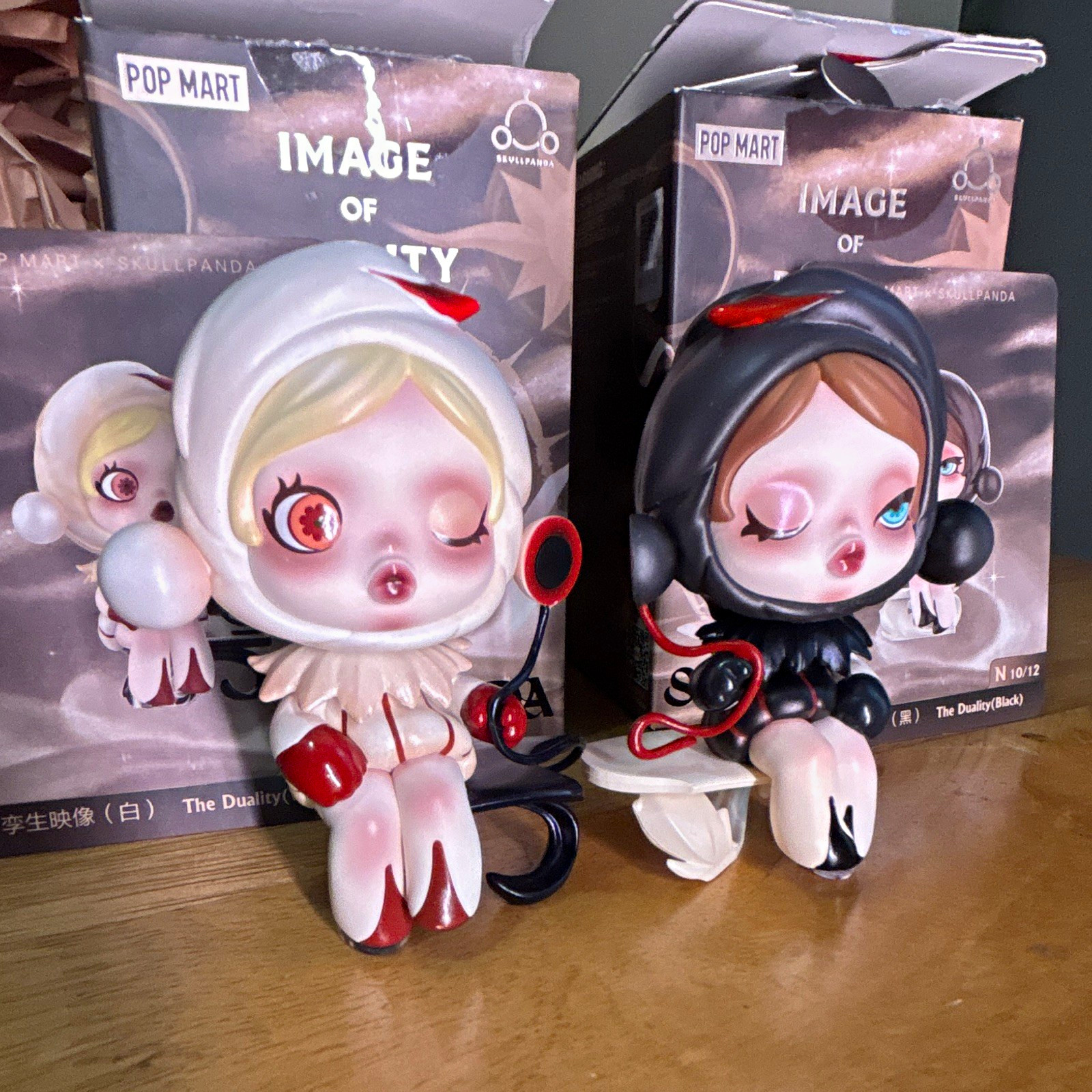 POP MART SKULLPANDA Image of Reality The Duality White & Black Bundle 