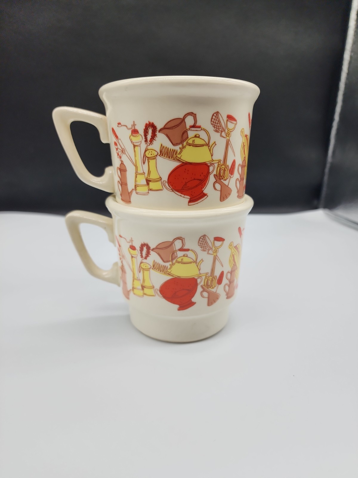Vintage 1970's USA Stackable Country Kitchen Coffee Tea Mug (2)