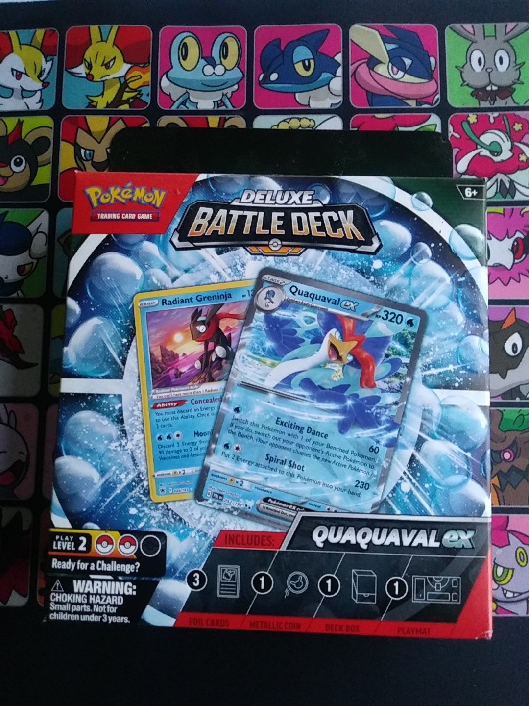 2023 Pokemon Deluxe Quaquaval ex Battle Deck Box