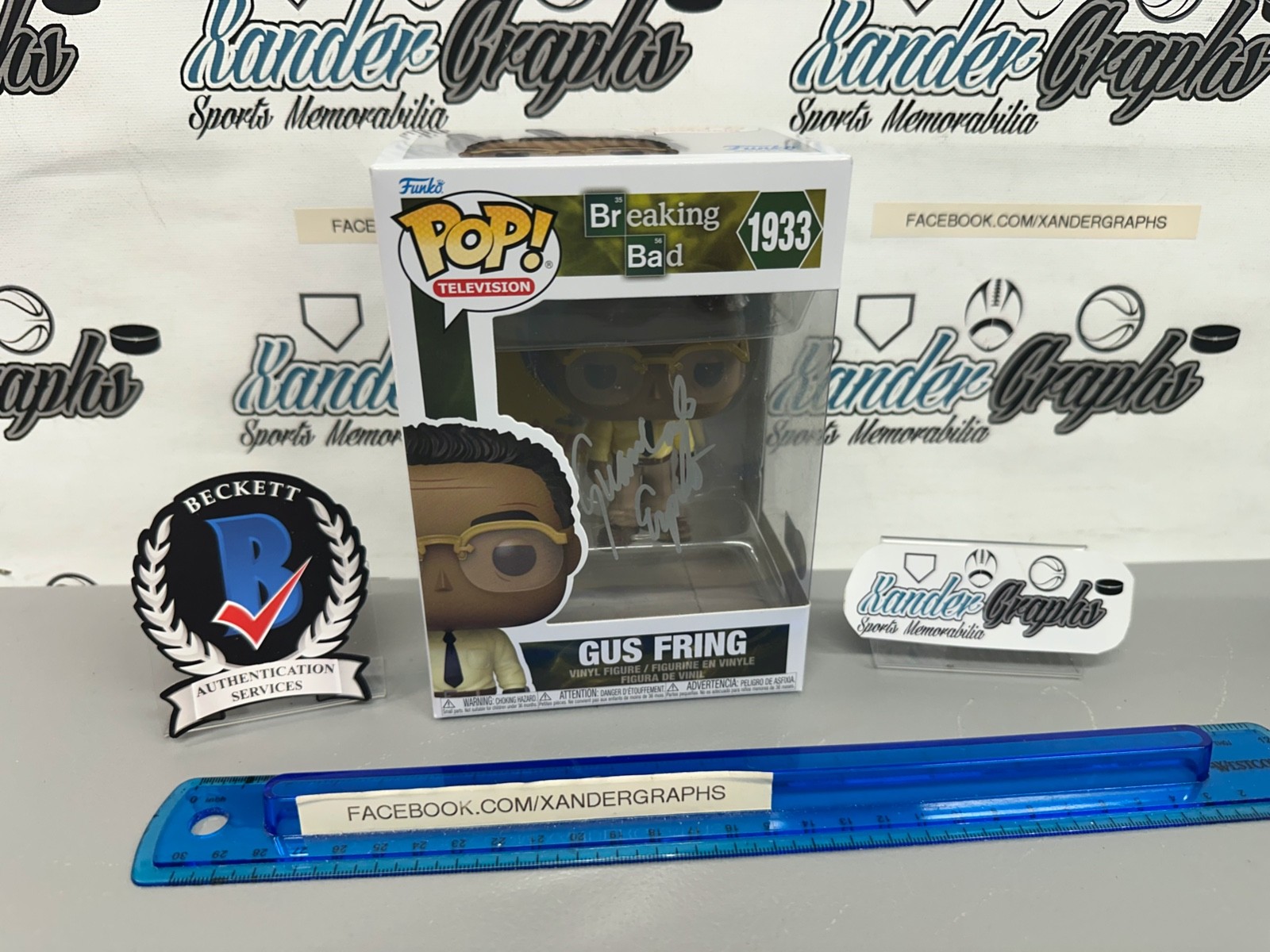 GIANCARLO ESPOSITO GUS FRING BREAKING BAD 1933 SIGNED FUNKO POP-BECKETT BAS COA
