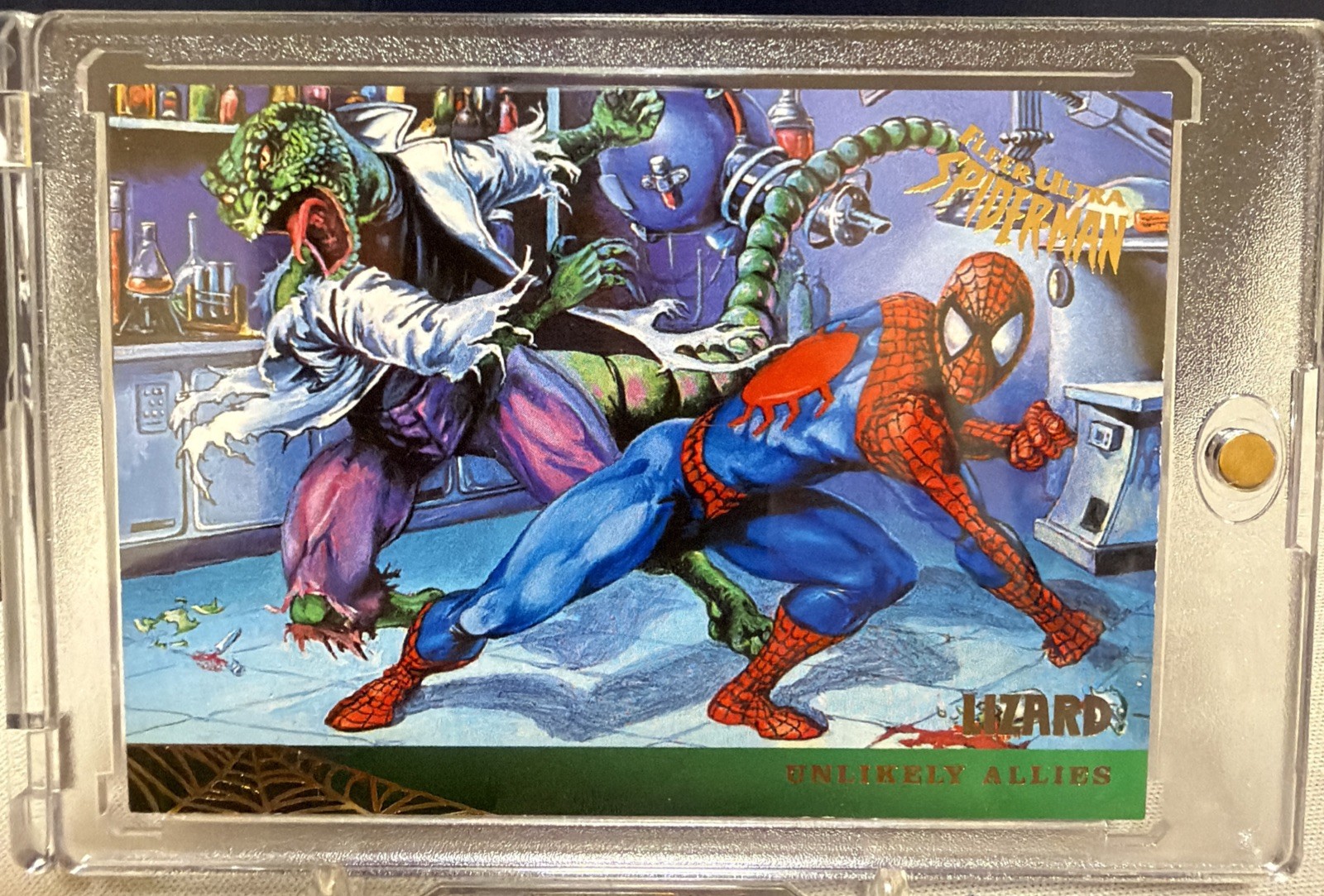 1995 Fleer Spider-Man #131 Lizard  - Gold Limited Parallel RARE Vintage POP🔥🔥