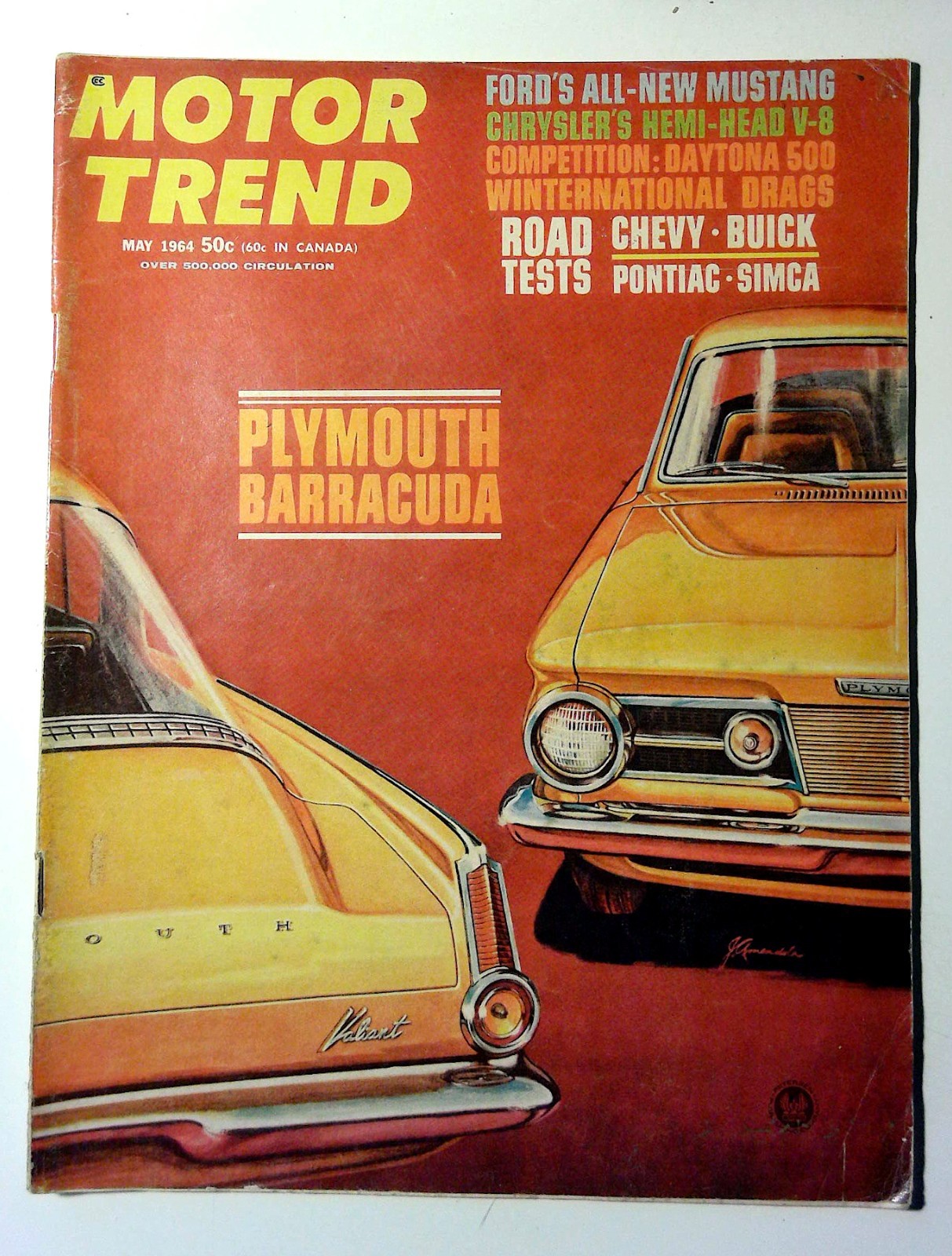 Motor Trend Vintage 1964 Car Magazine Vol. 16 No. 5 May Illustrated