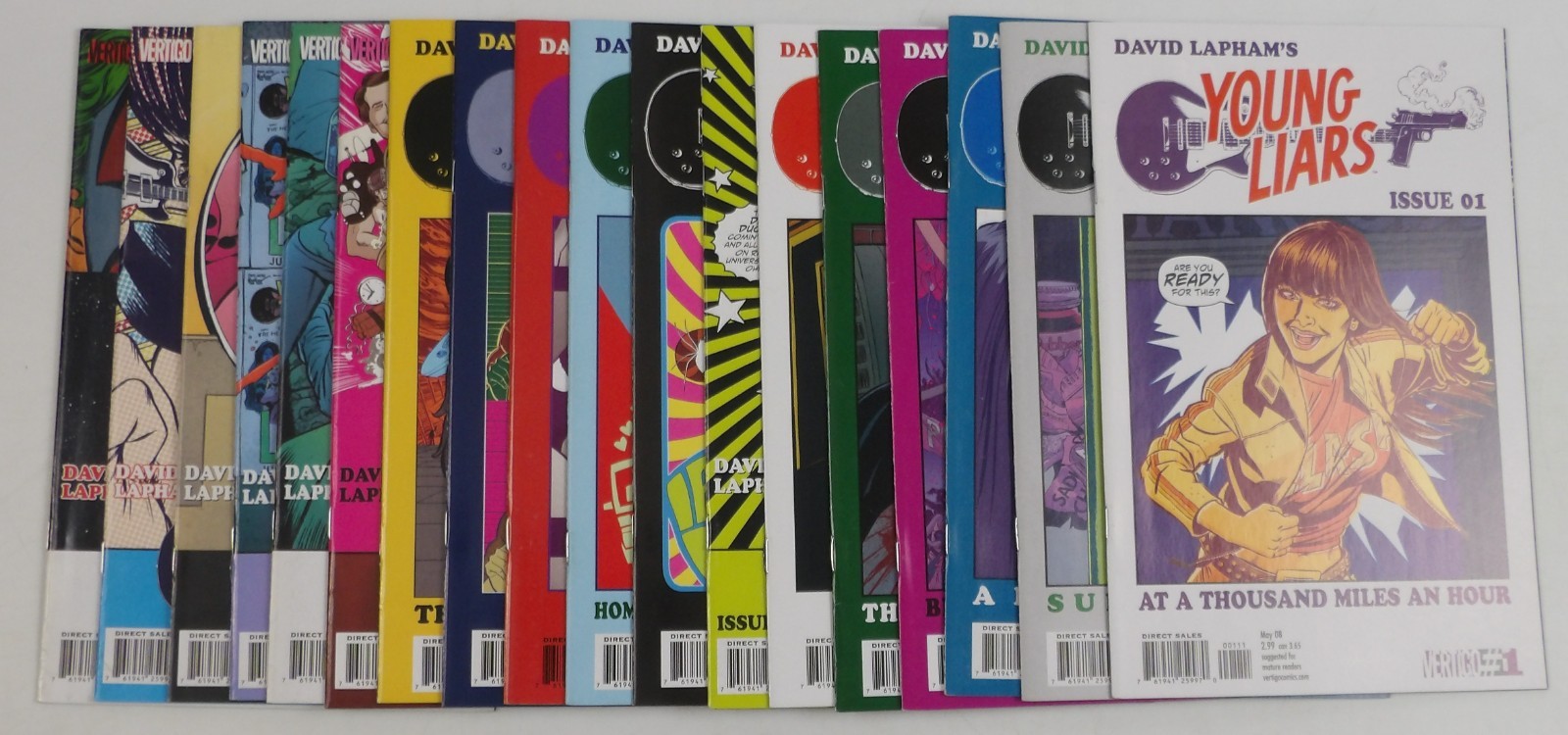 David Lapham's Young Liars #1-18 FN/VF/NM complete series - Vertigo Comics set