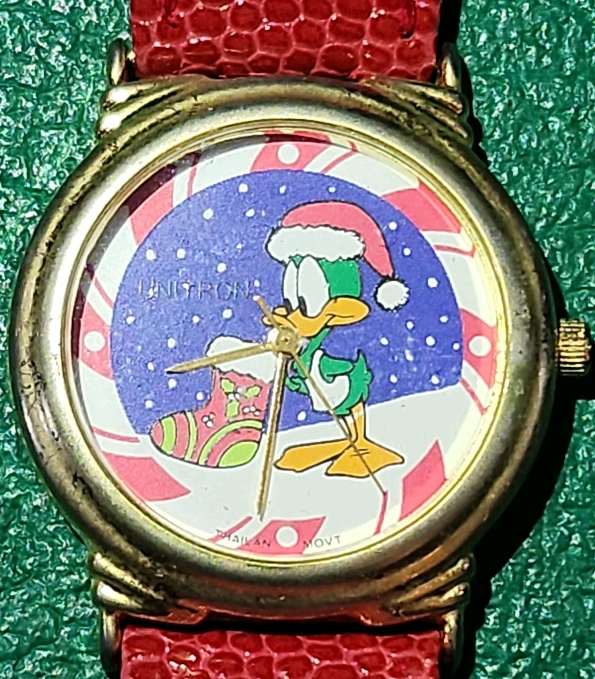 Vintage 1994 Tiny Tunes Adventure Christmas Watch, WB Plucky Duck, Untested