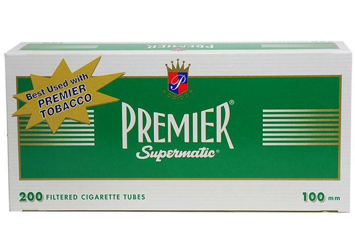 5x Boxes ( Premier Menthol 100MM 100s 100 ) Cigarette RYO 200 Tubes Per Box