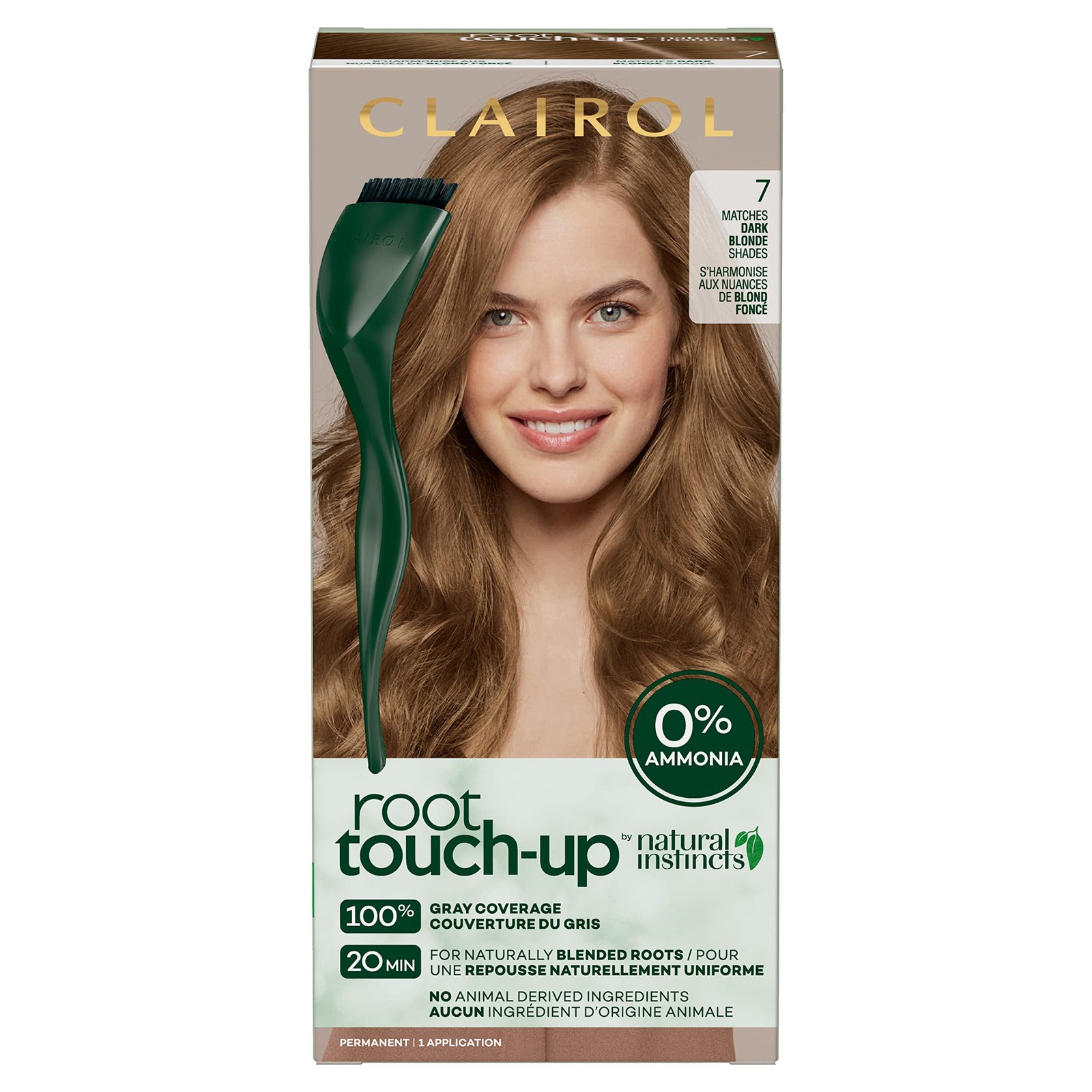 Clairoll Root Touch-Up by Natural Instincts 1.1 Fl Oz (Pack of 1), 7 Blonde