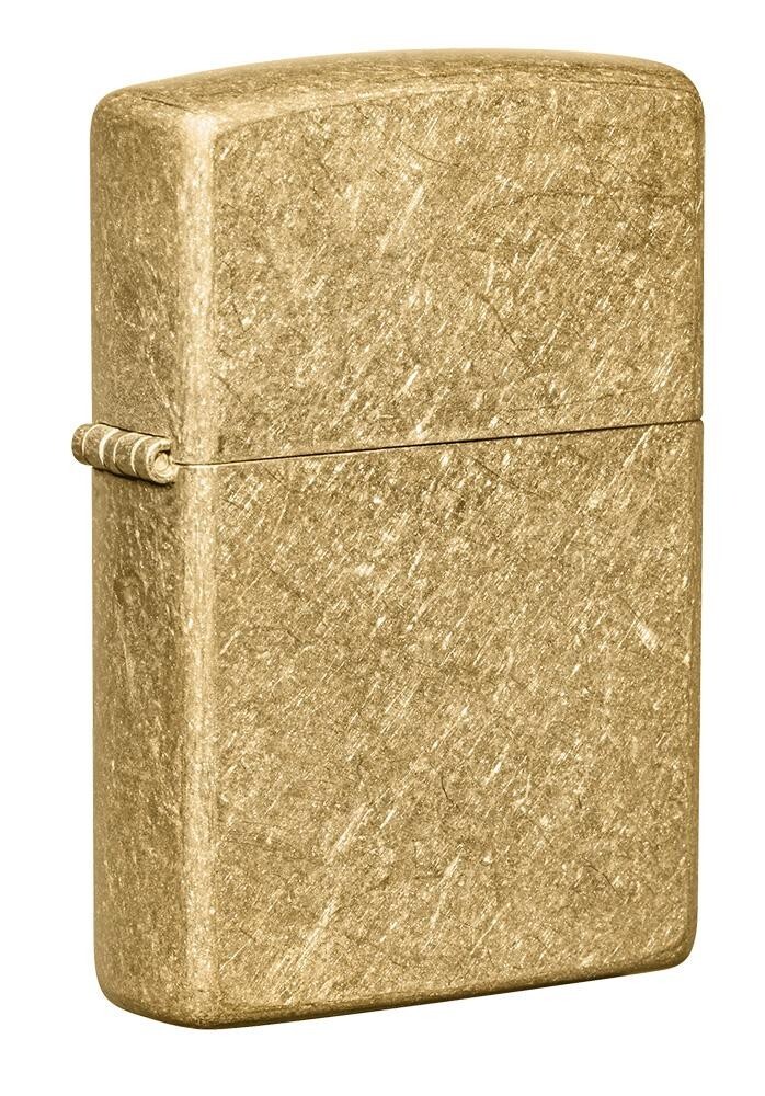 Zippo 49477, Classic Tumbled Brass Finish Lighter, (PL) Pipe Insert