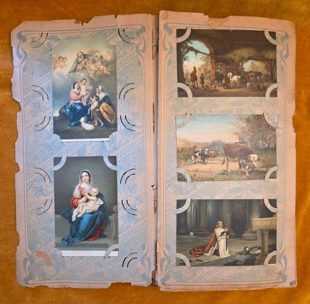 Edwardian Religious Postcards 134 Print Collection Antique Album 1900-1908