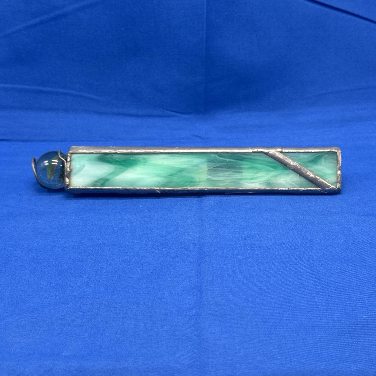 Signed Handmade Stained Glass Kaleidoscope Vintage 1987 K Light Not Perfect