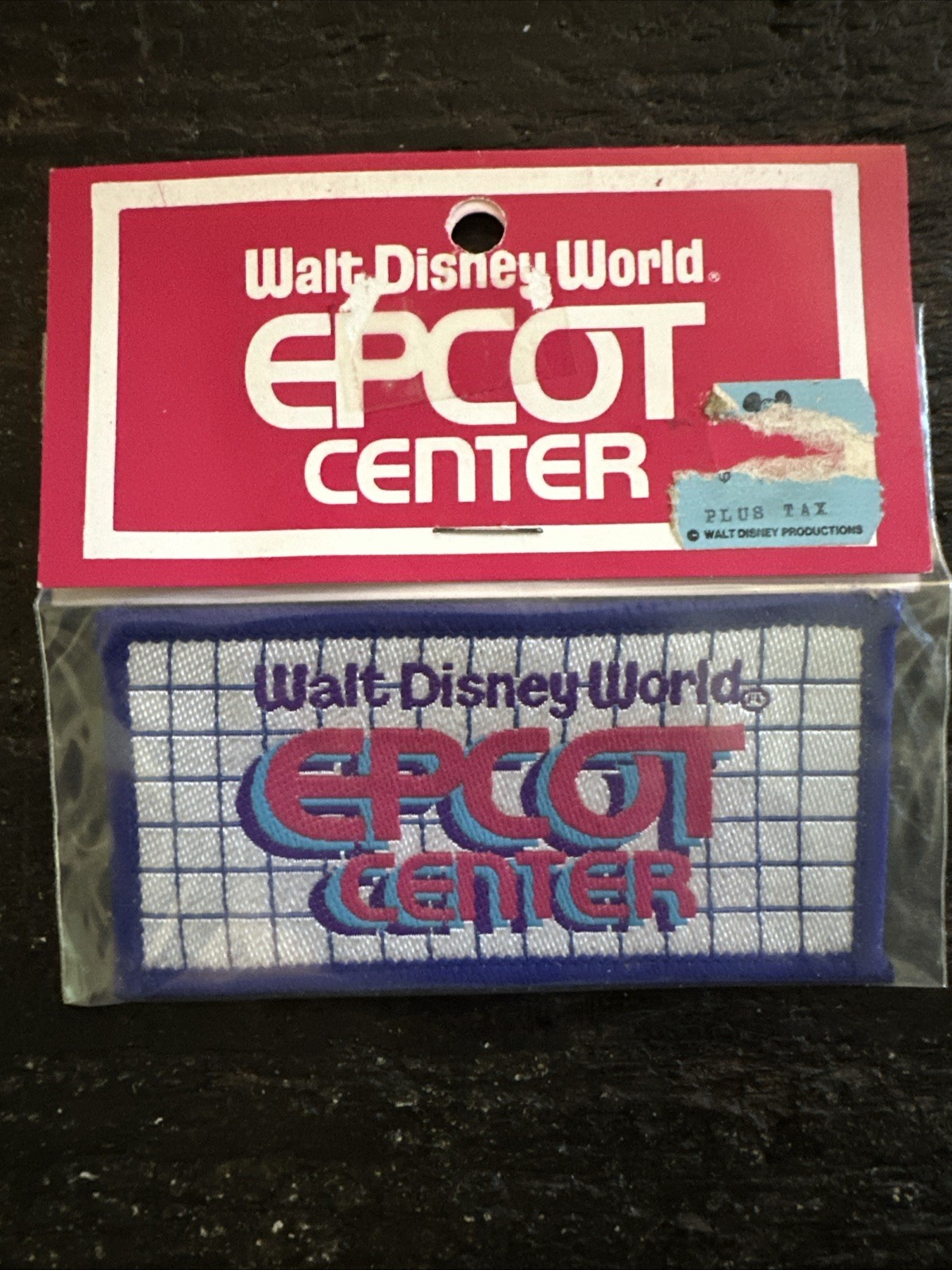 RARE Vtg 1982 EPCOT Center Sew On Patch Sealed Walt Disney World