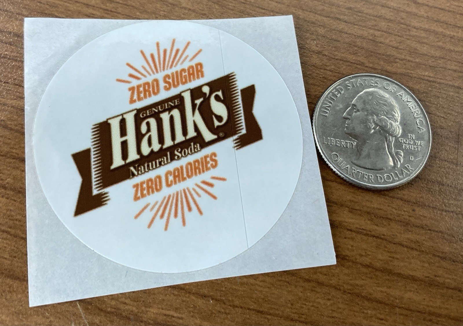 Hank’s Genuine Natural Soda Co. STICKER - Root Beer Craft Soda Pop Retro America